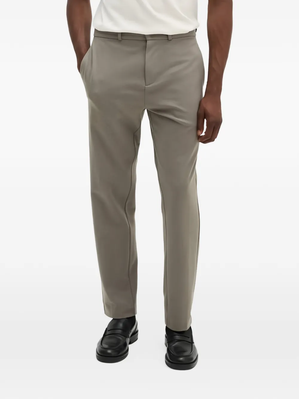 Marc O'Polo Straight broek Grijs