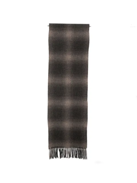 Marc O'Polo check fringed scarf