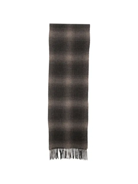 Marc O'Polo check fringed scarf