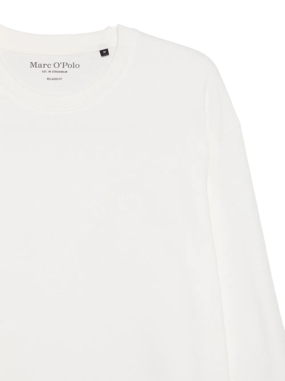Marc O'Polo T-shirt met geborduurd logo Wit