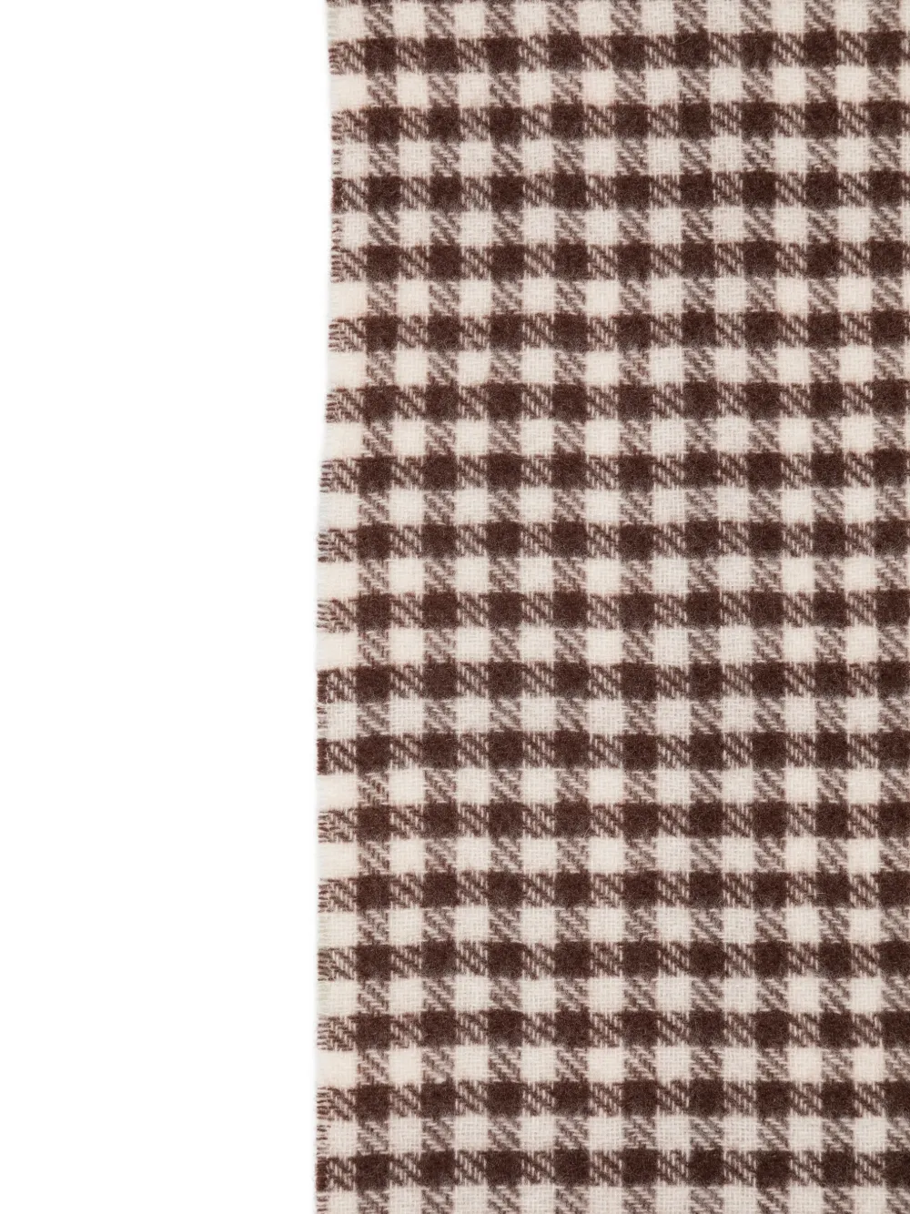 Marc O'Polo Sjaal met pied-de-poule print Bruin
