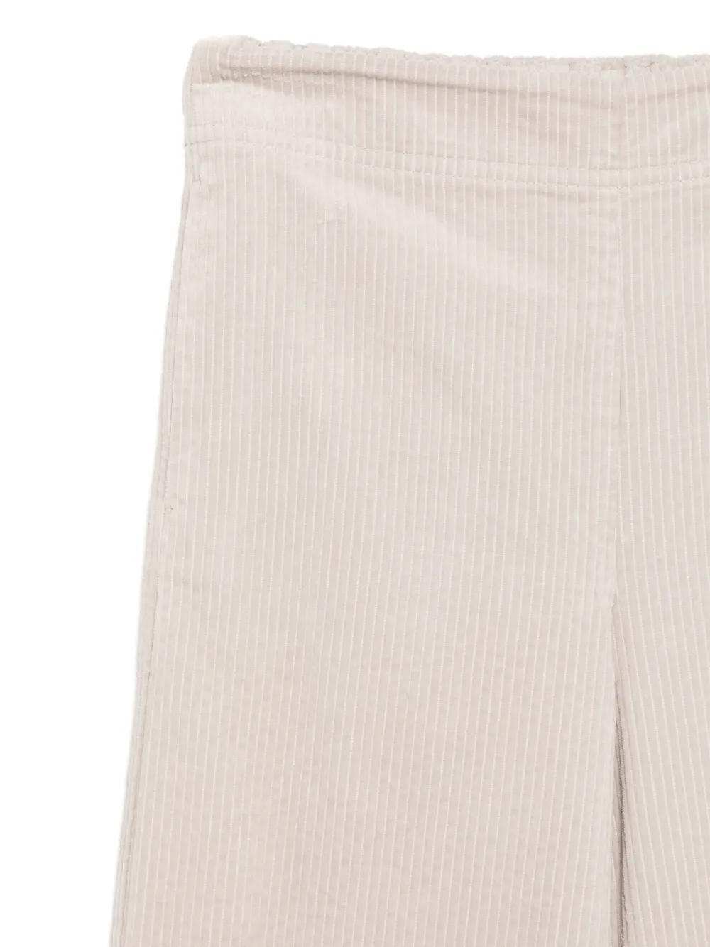 Marc O'Polo Ribfluwelen broek met wijde pijpen Beige