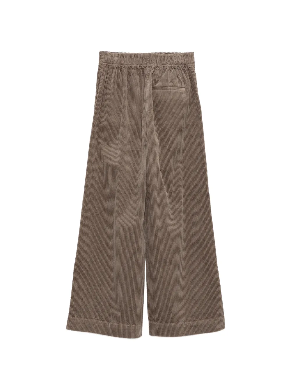 Marc O'Polo Ribfluwelen broek met wijde pijpen Bruin