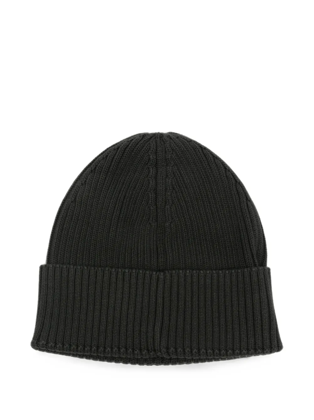 Marc O'Polo ribbed-knit beanie hat Zwart