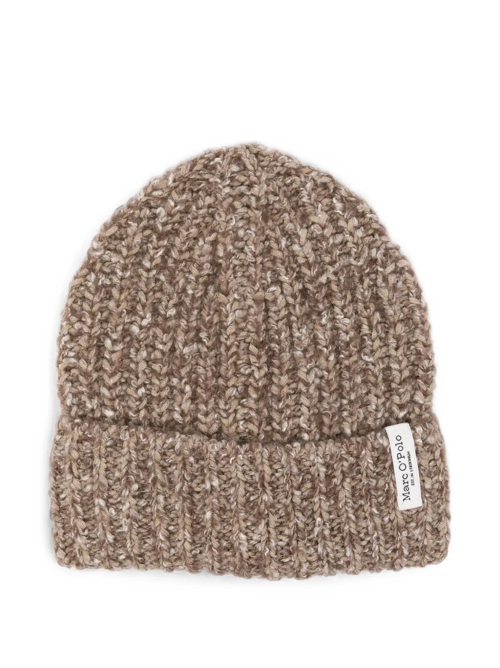 Marc O'Polo bonnet en maille côtelée épaisse - Marron Marc O'Polo bonnet en maille côtelée épaisse - Marron