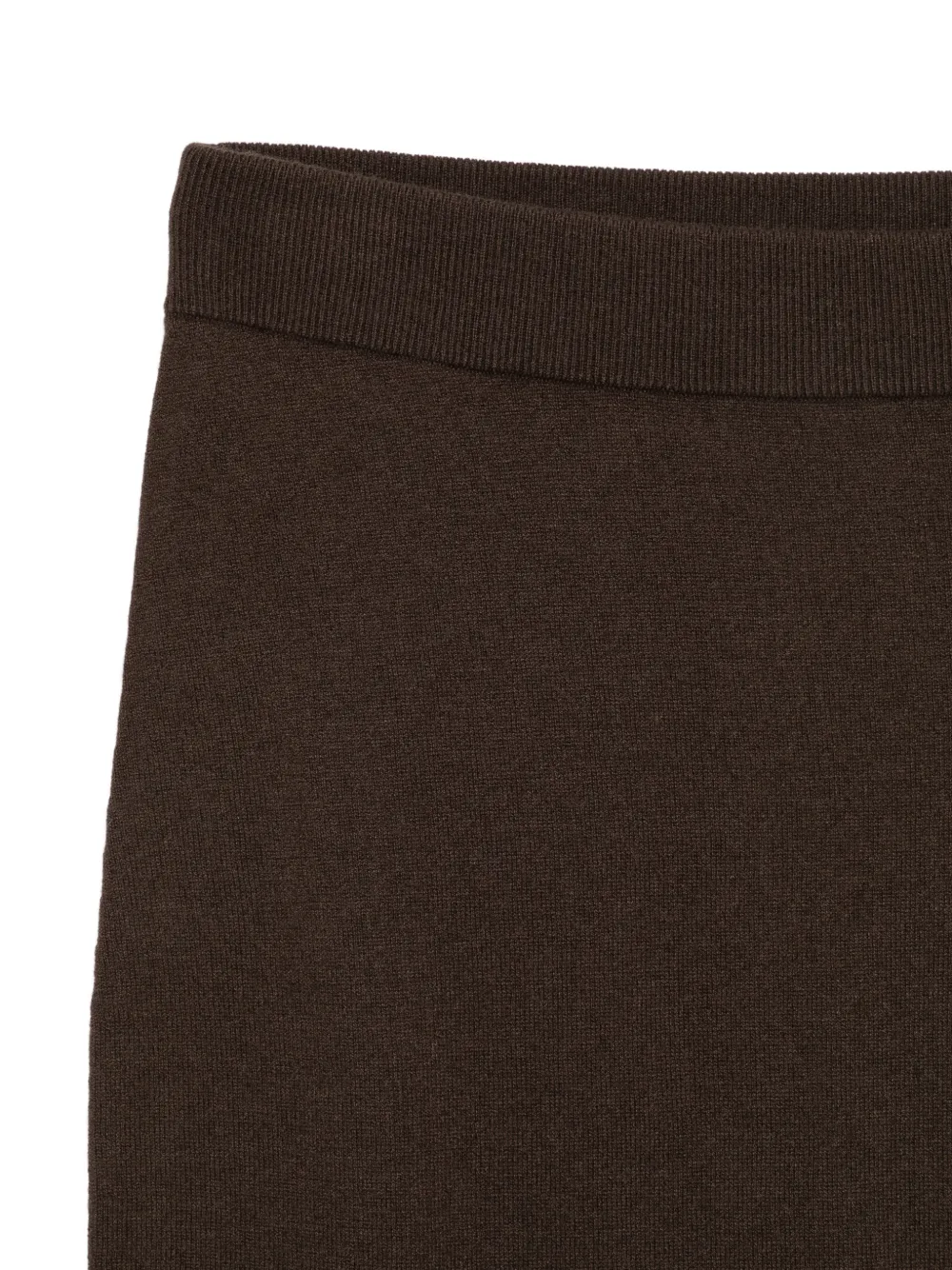 Marc O'Polo Geribbelde midi-rok met split Bruin