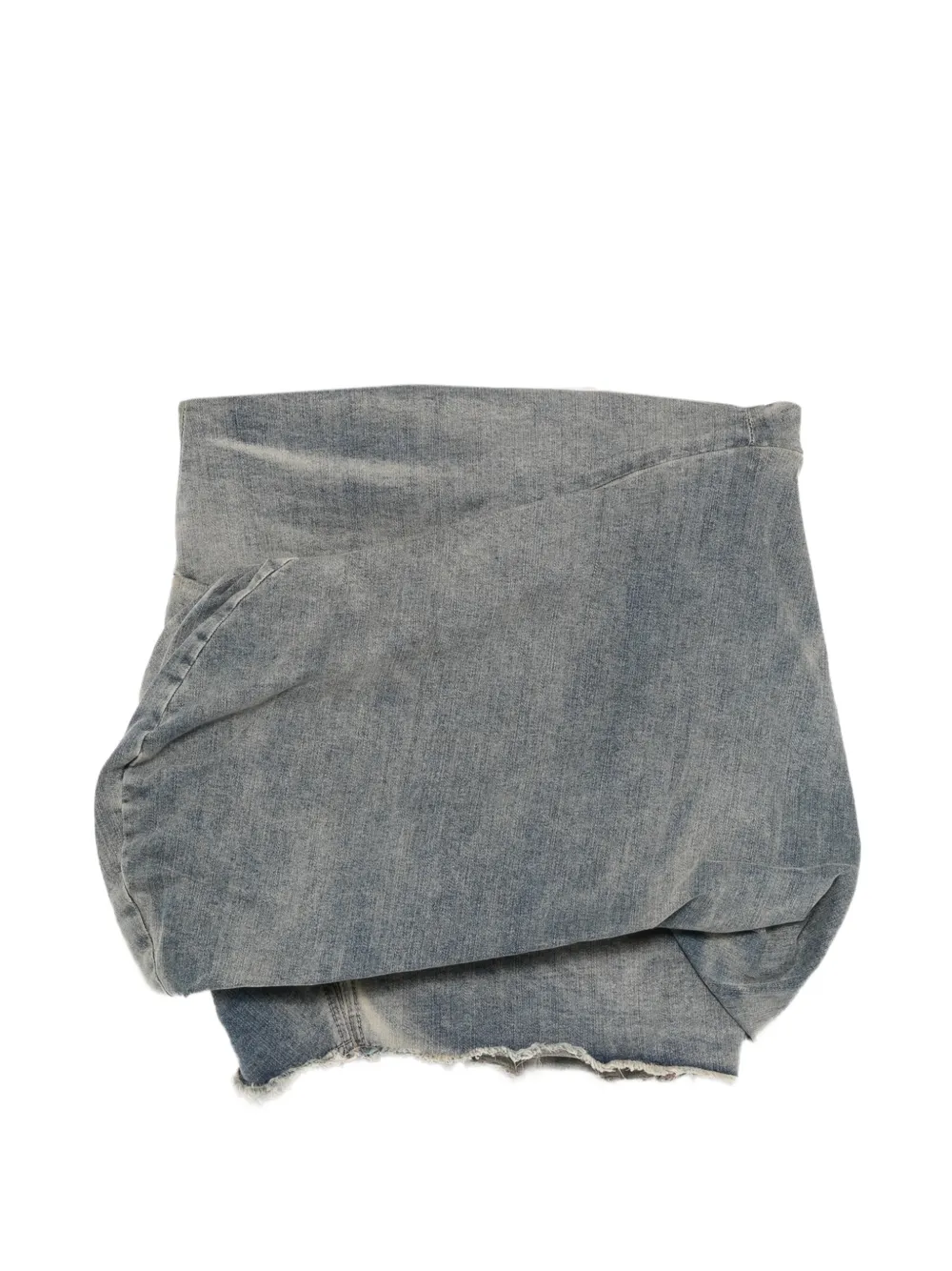 Rick Owens DRKSHDW draped mini skirt - Blau