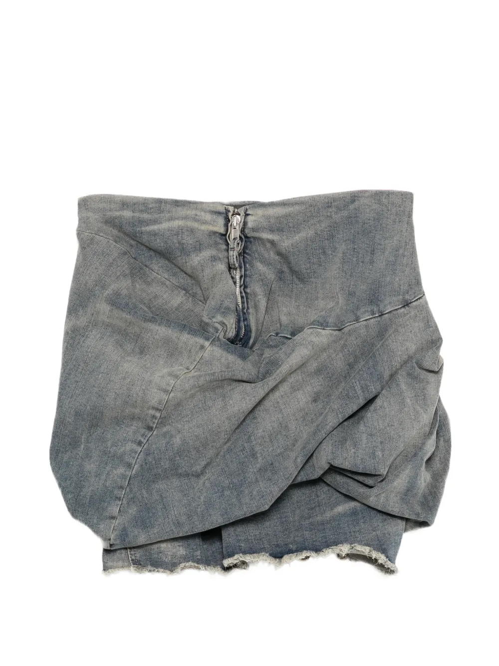 Rick Owens DRKSHDW draped mini skirt Blauw