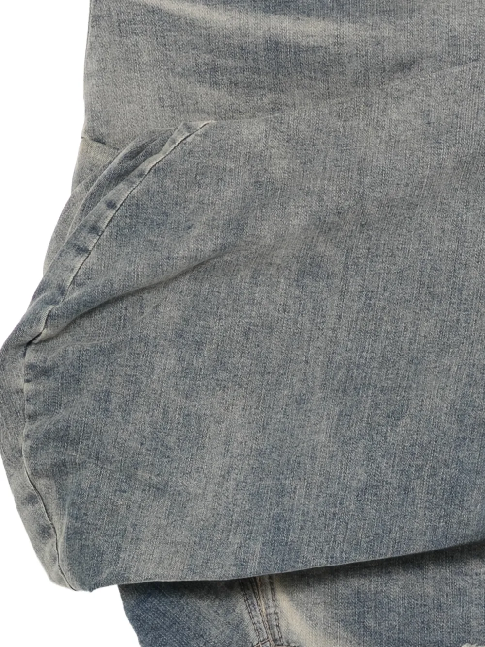 Rick Owens DRKSHDW draped mini skirt Blauw