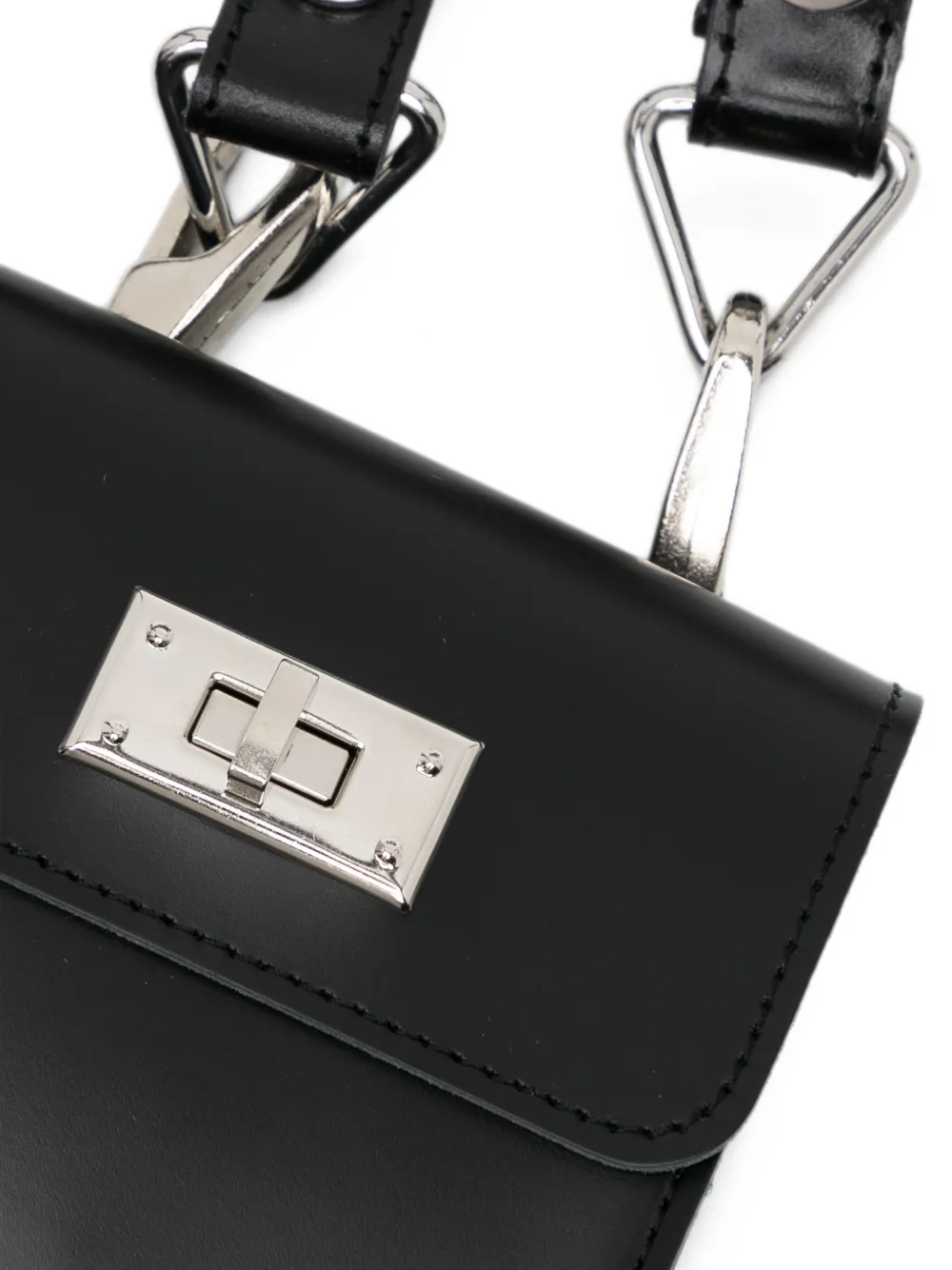 Junya Watanabe leather-harness crossbody bag Zwart