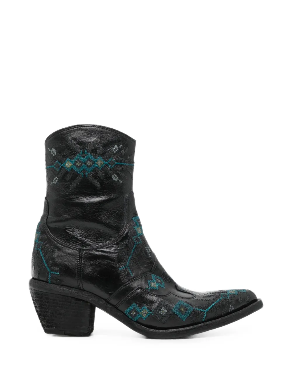 Fauzian Jeunesse embroidered leather boots