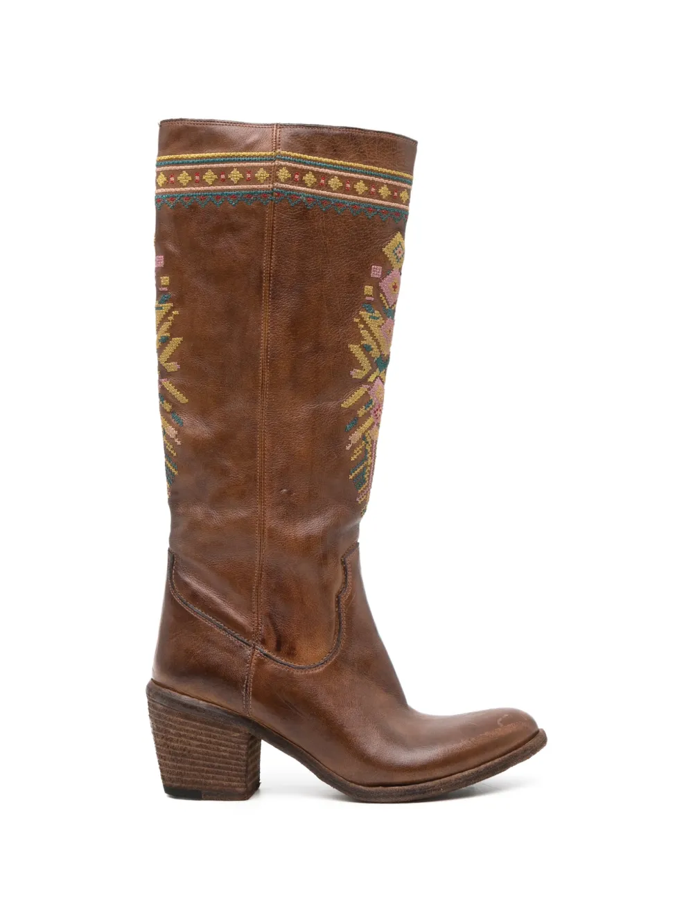 Fauzian Jeunesse embroidered leather boots