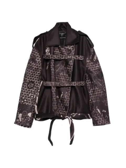 Barbara Bologna graphic-print buckled jacket