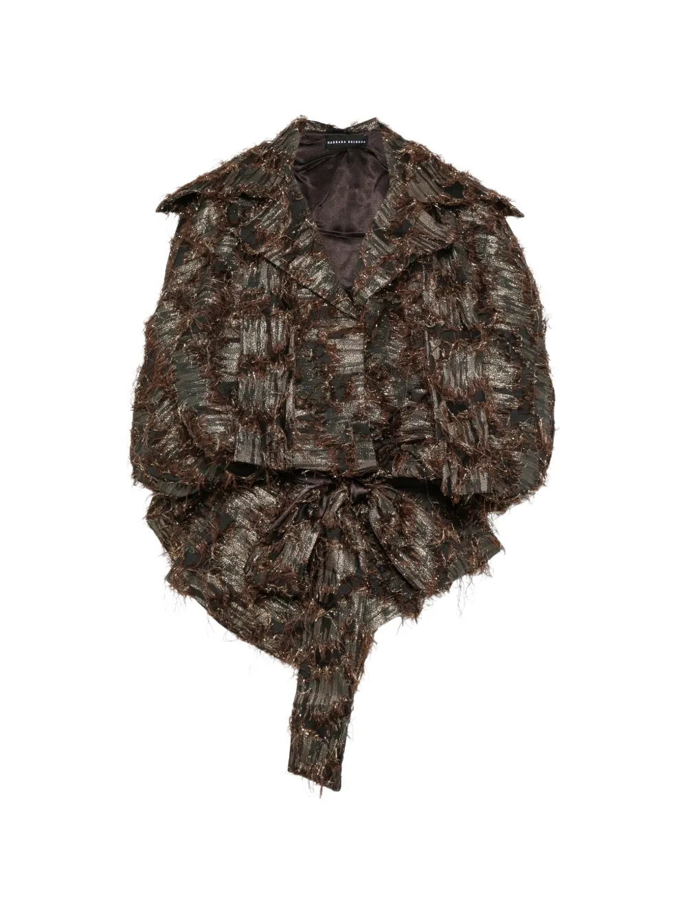 Barbara Bologna Angels frayed coat