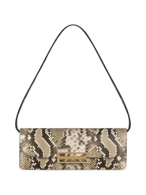 Victoria Beckham Dorian snake-print east-west clutch bag