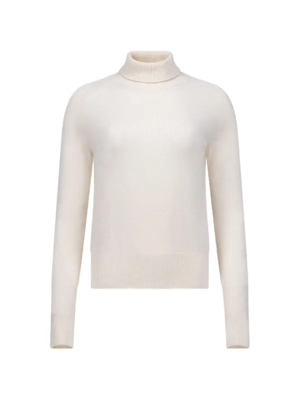 Victoria Beckham Marie Roll-neck Sweater in Neutrals