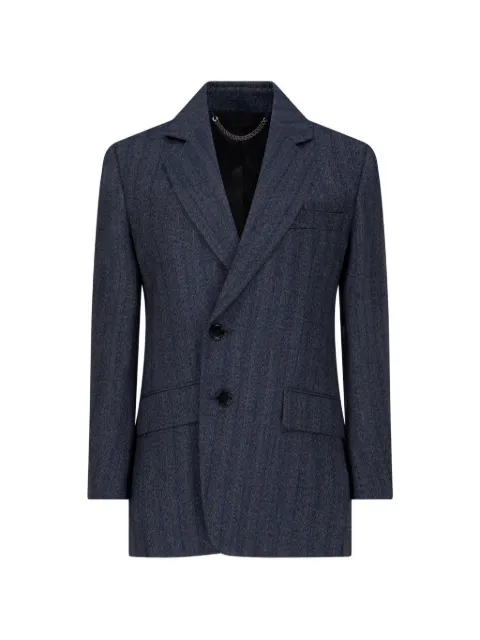 Victoria Beckham split-collar pinstriped blazer