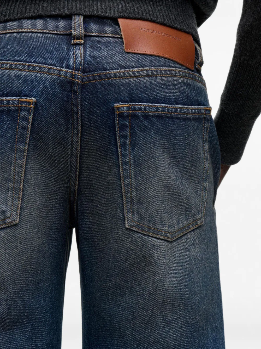 Victoria Beckham Gigi jeans met wijde pijpen Blauw
