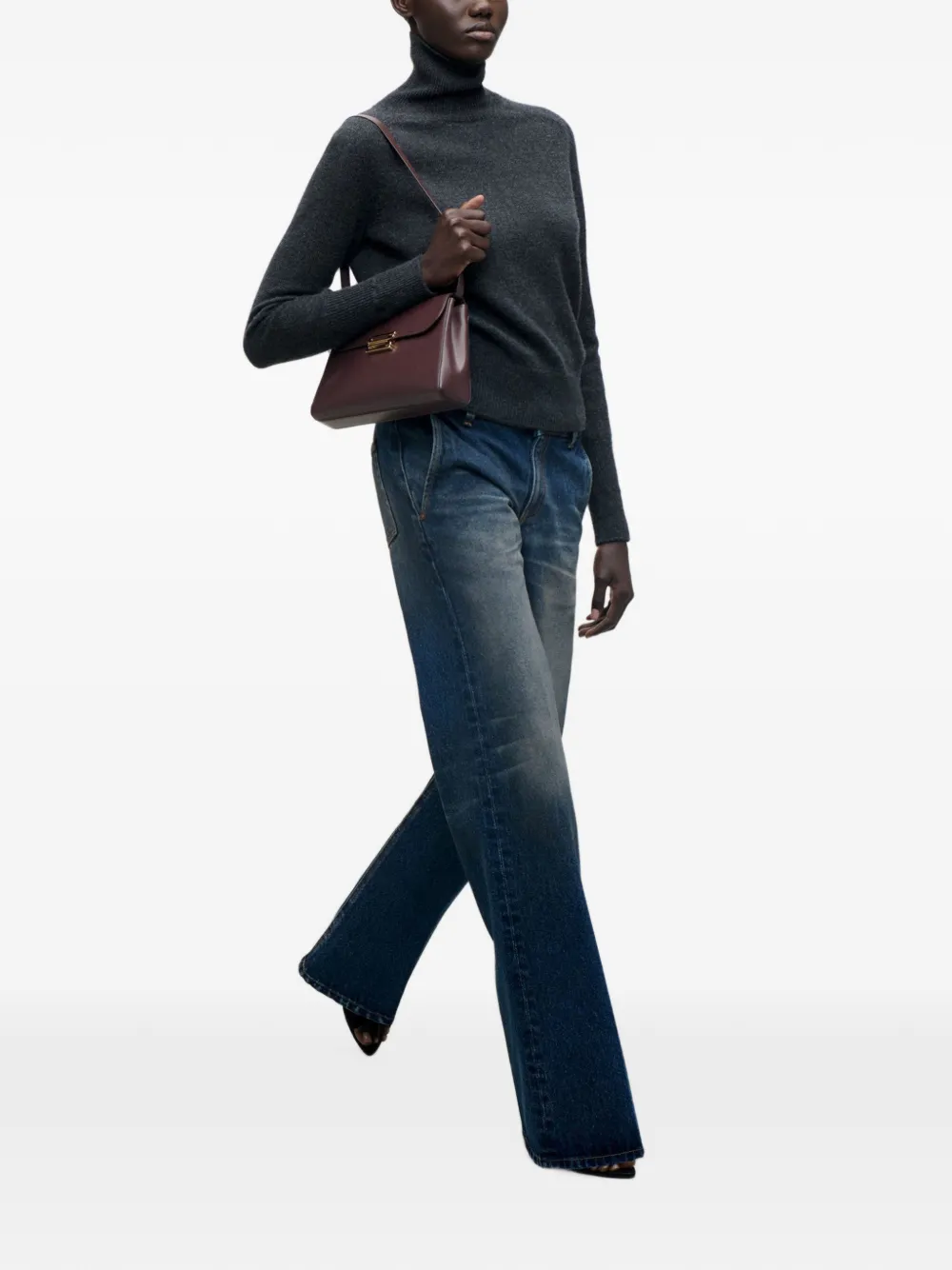 Victoria Beckham Gigi jeans met wijde pijpen Blauw