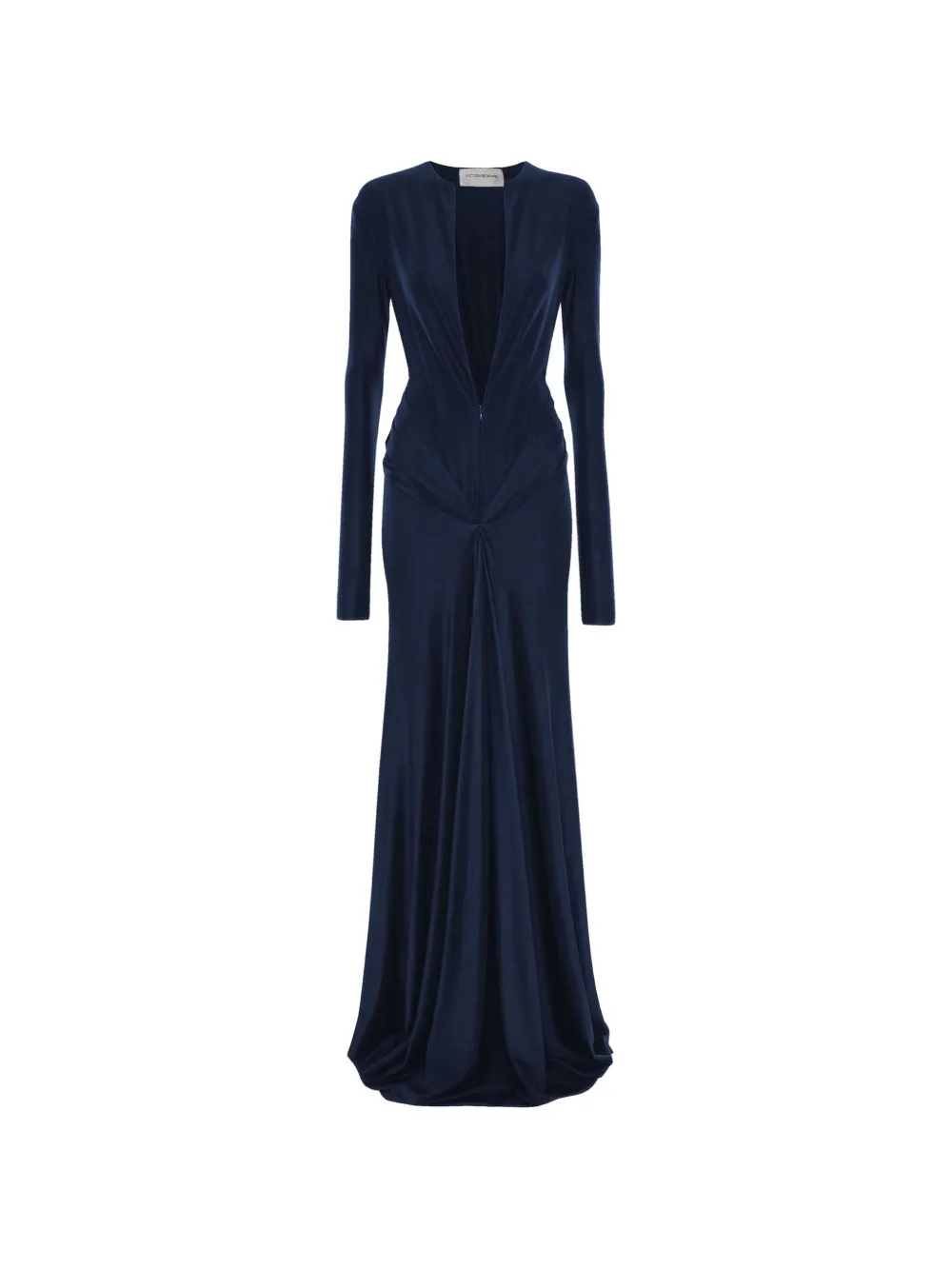 Victoria Beckham Aida twisted-detail maxi gown - Blu