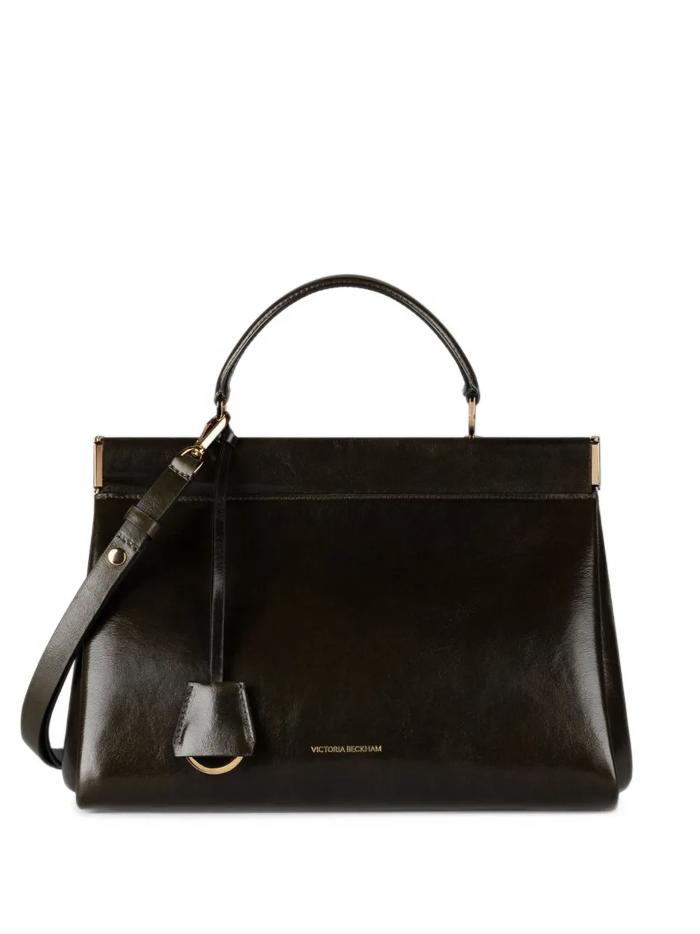 Victoria Beckham Sloane Frame 28 leather shoulder bag - Verde
