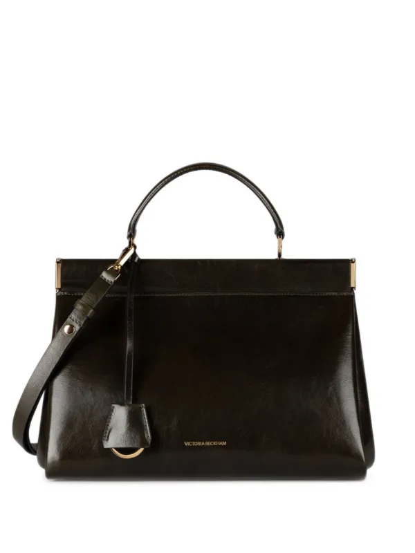 Victoria Beckham Sloane Frame 28 Leather Shoulder Bag in Green
