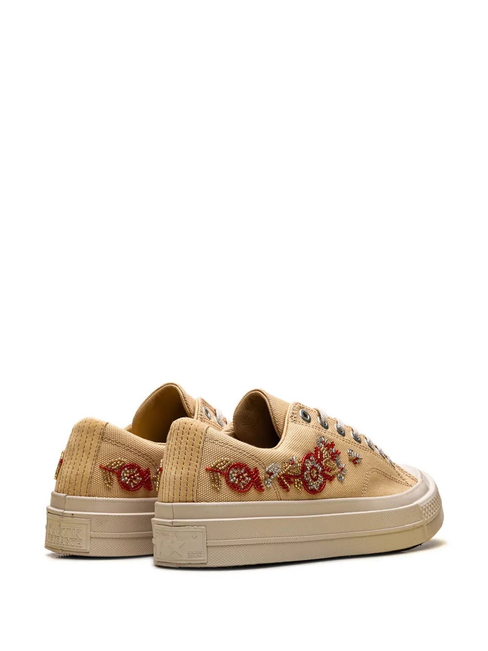 Converse Chuck Taylor All Star floral-beaded sneakers Beige