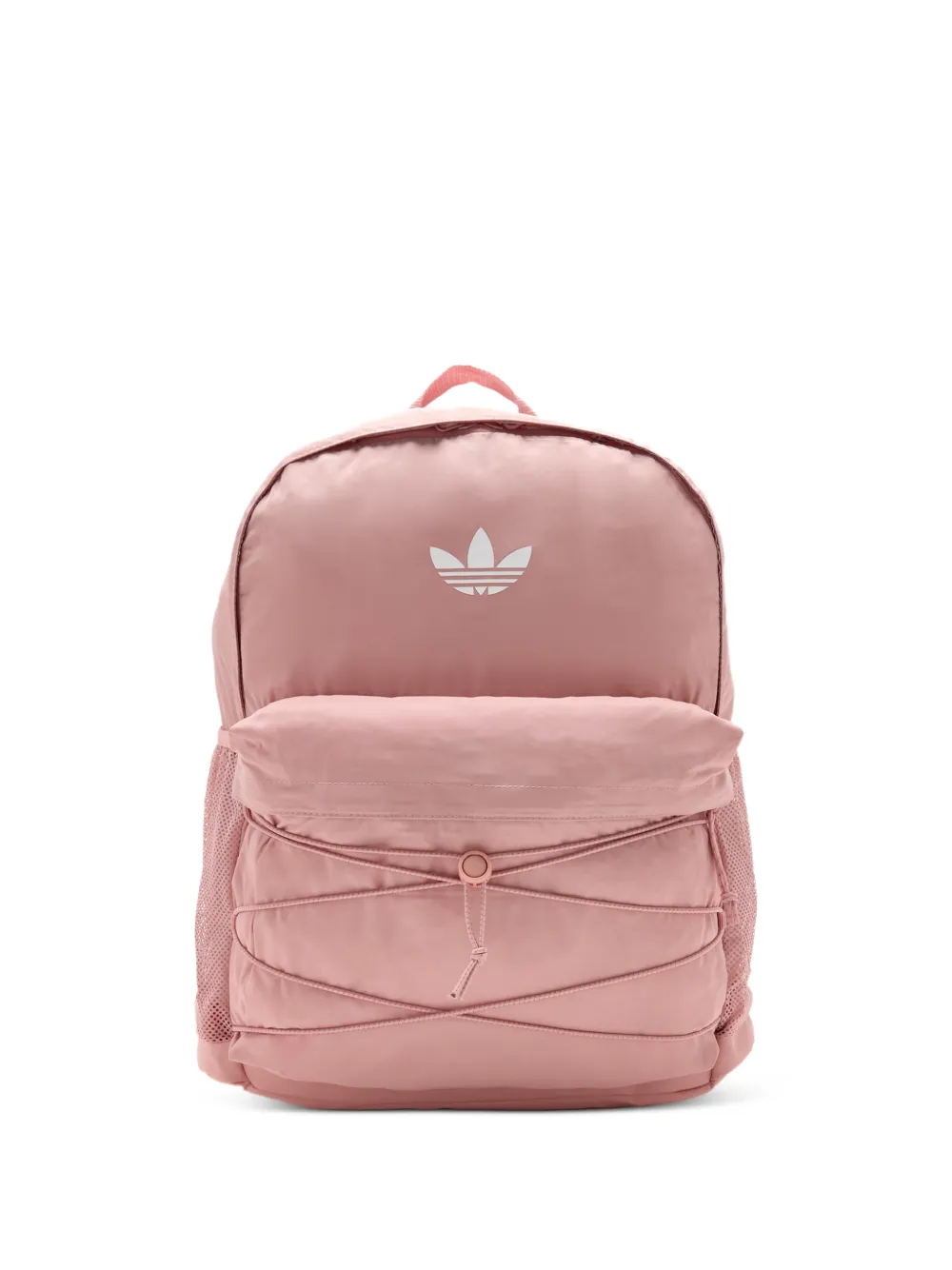 Adidas Originals Trefoil Logo-print Bungee-cord Backpack In Pink