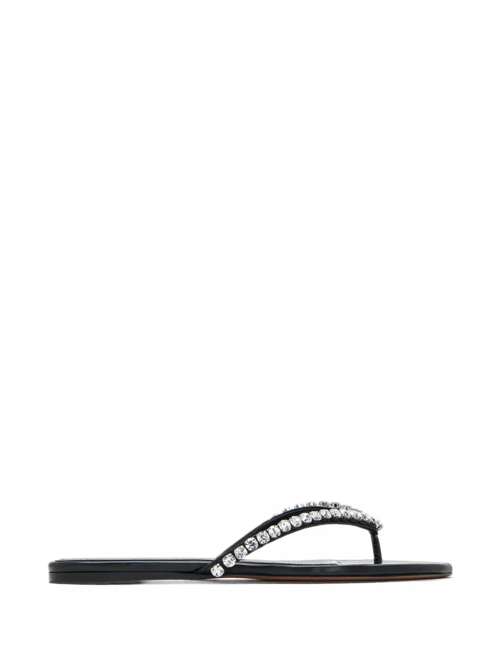 Amina Muaddi Gigi crystal-embellished thong sandals Zwart