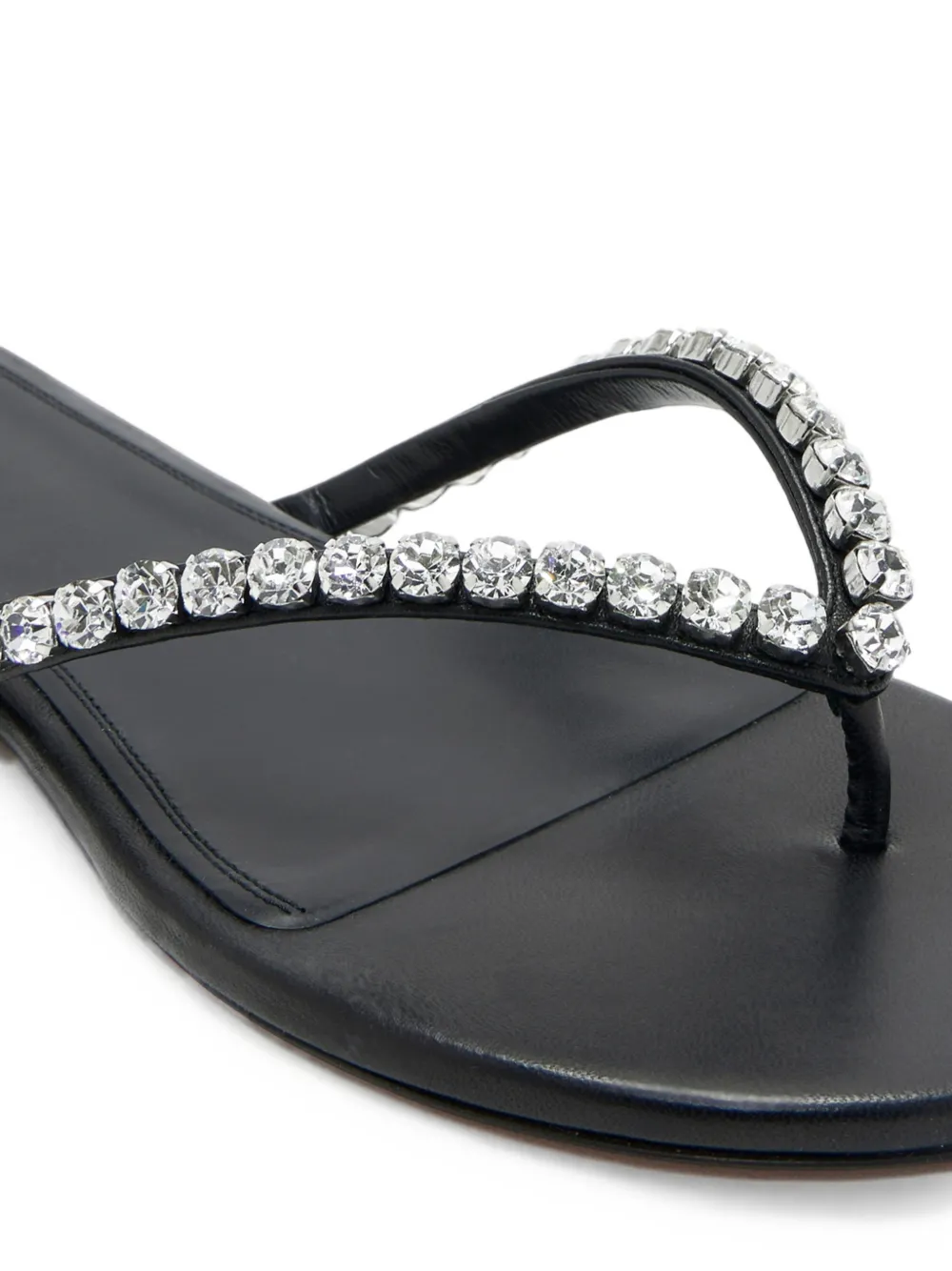 Amina Muaddi Gigi crystal-embellished thong sandals Zwart
