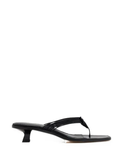 Andrea Gomez Fern braided leather sandals