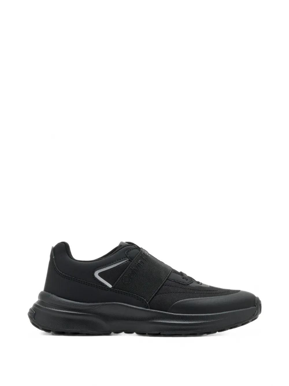 Calvin Klein Kids Tyler logo-strap sneakers - Nero