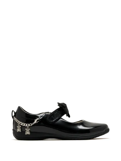 Lelli Kelly Izzy bow-detail teddy-bear-charm ballet flats