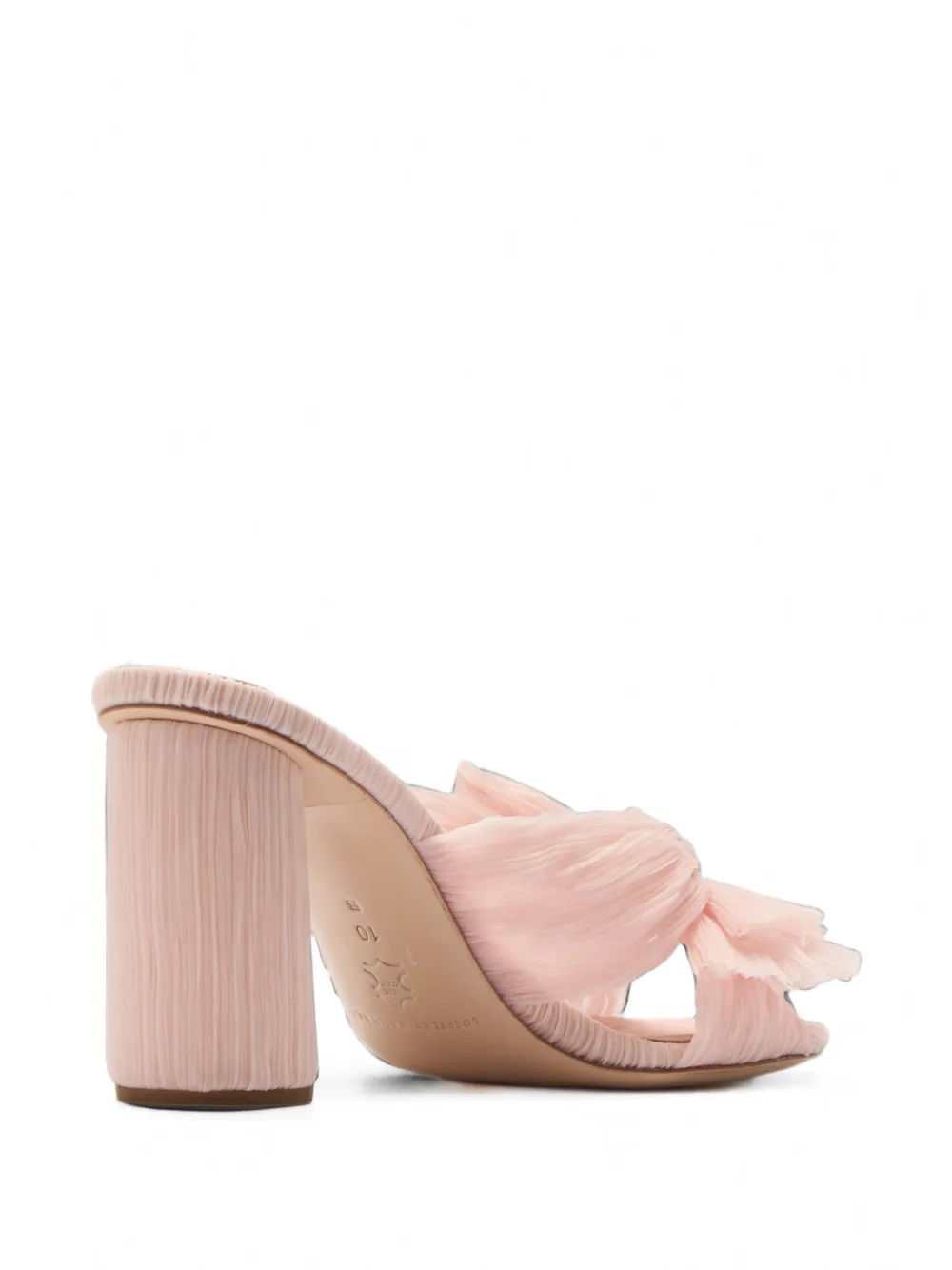Loeffler Randall Penny pleated bow mules Roze