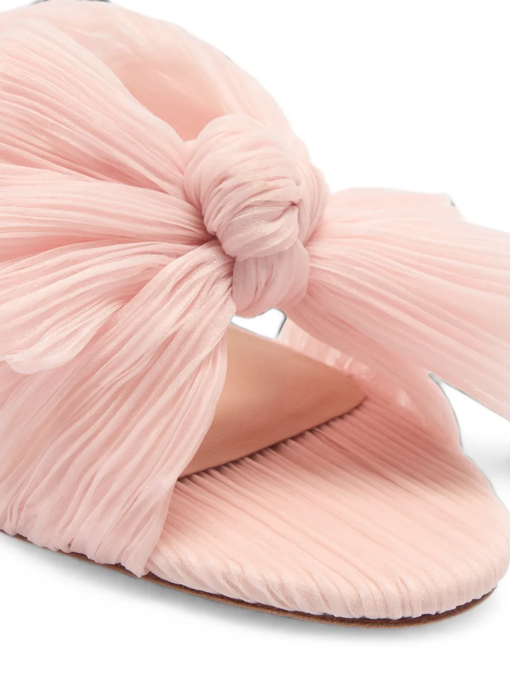 Loeffler Randall Penny pleated bow mules Roze