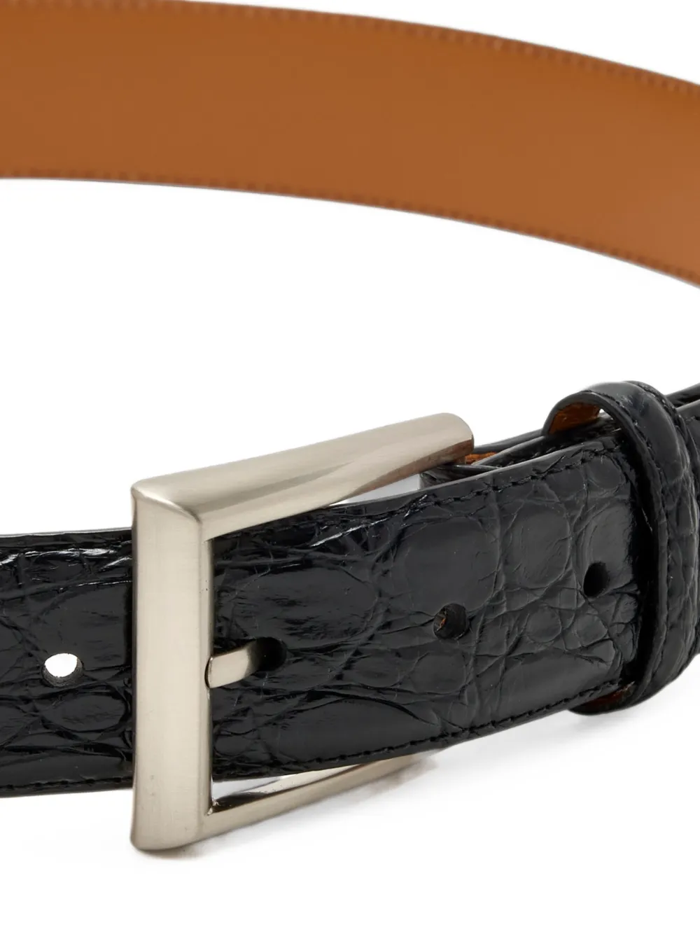 Magnanni Cocoarcade leren riem Zwart