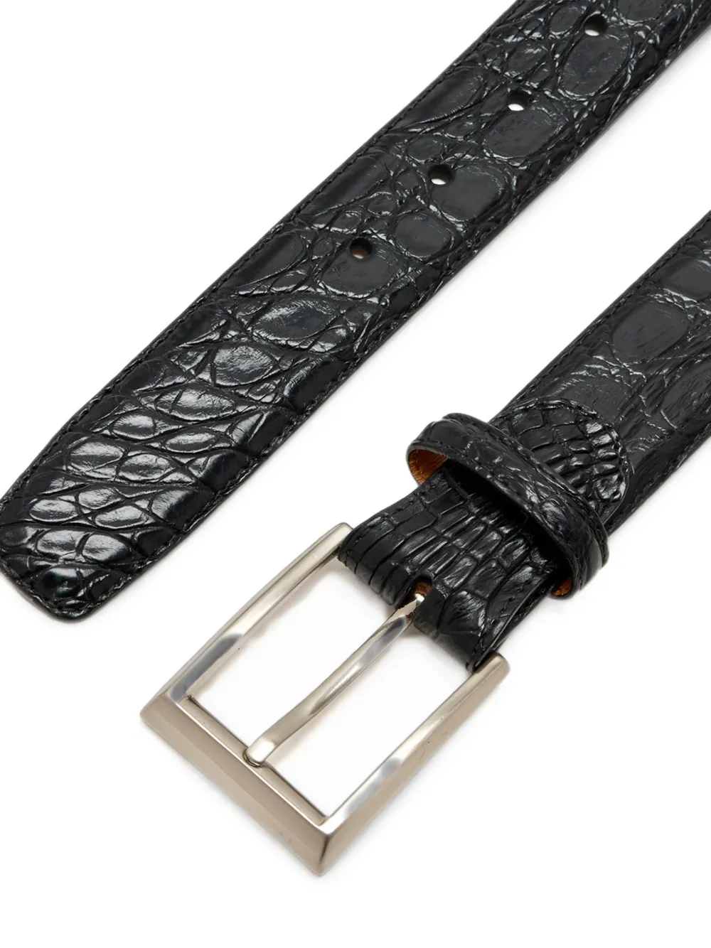 Magnanni Cocoarcade leren riem Zwart
