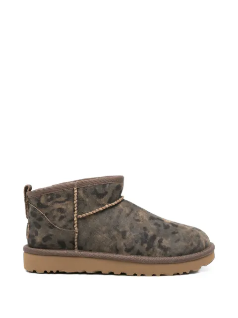 UGG Classic Ultra Mini leopard-print ankle boots