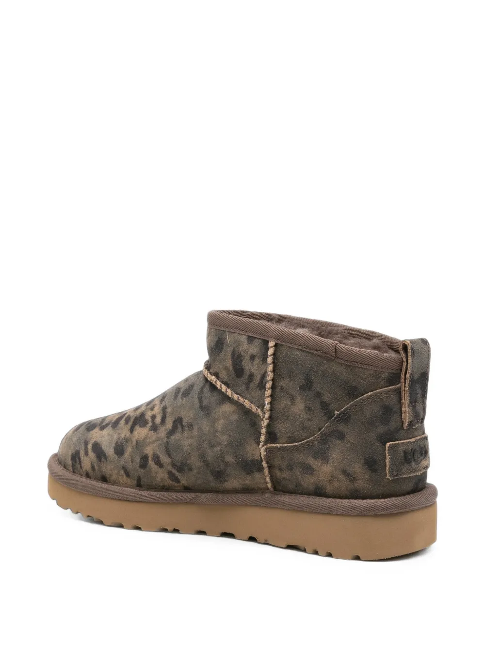 UGG Classic Ultra Mini leopard-print ankle boots Bruin