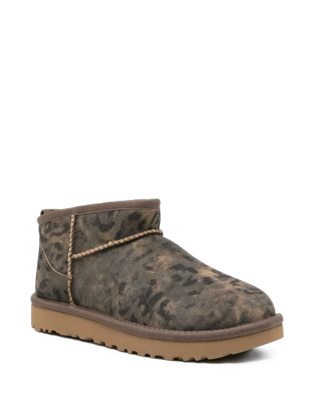 UGG Classic Ultra Mini leopard-print ankle boots Bruin