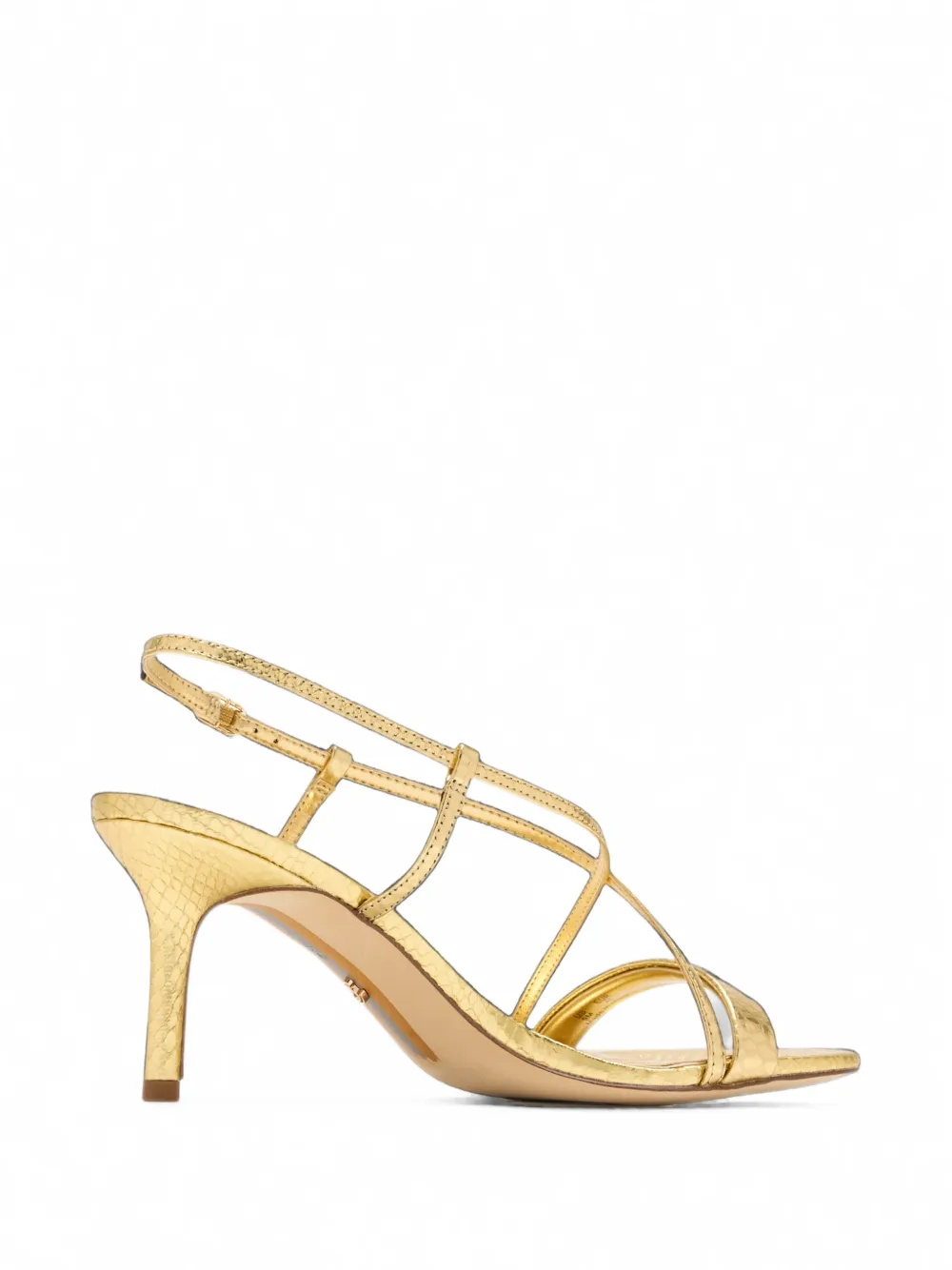 Sam Edelman Ginny snakeskin-effect leather sandals Goud