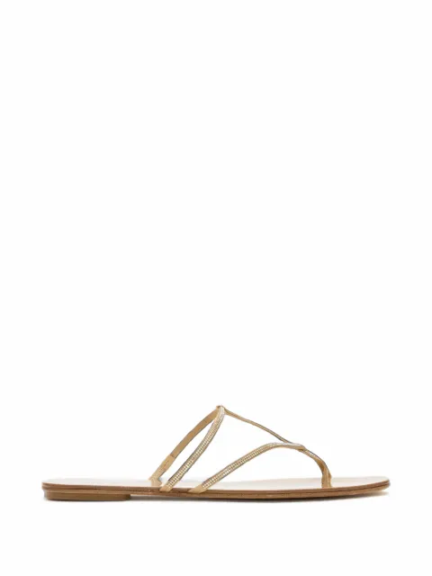 Pedro Garcia Estee crystal-embellished flat sandals