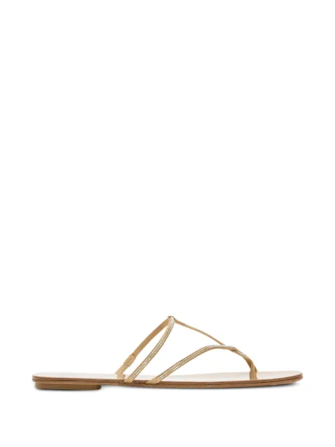 Pedro Garcia Estee crystal-embellished flat sandals