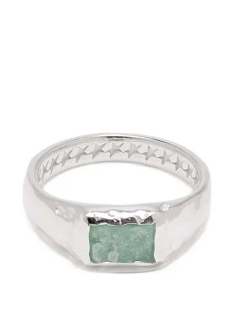 TWOJEYS aquamarine sterling-silver ring