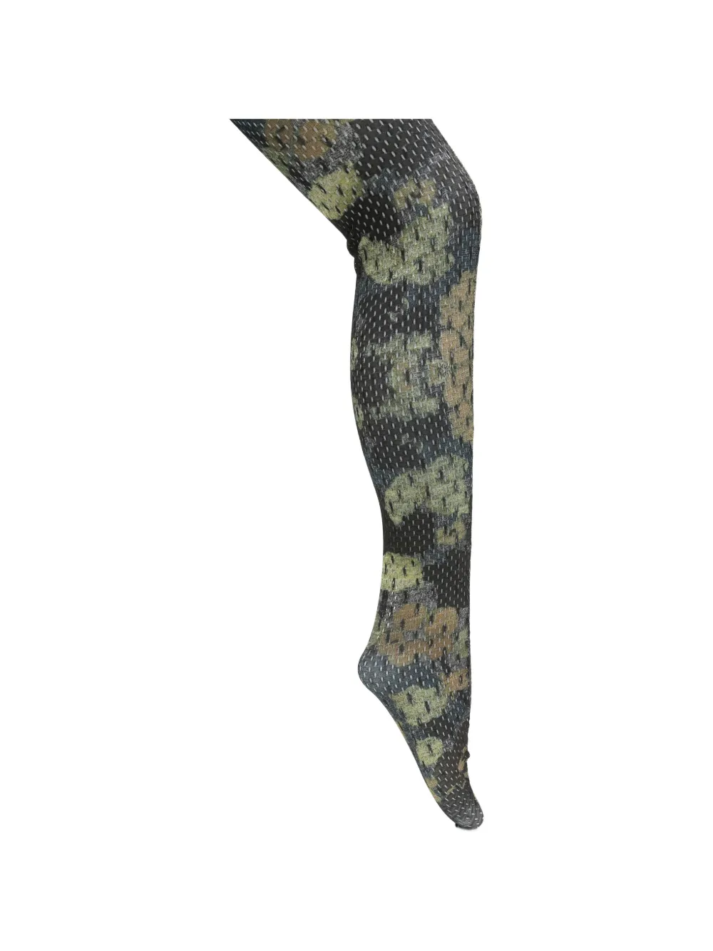 Barbara Bologna Graphic-print Tights In Black