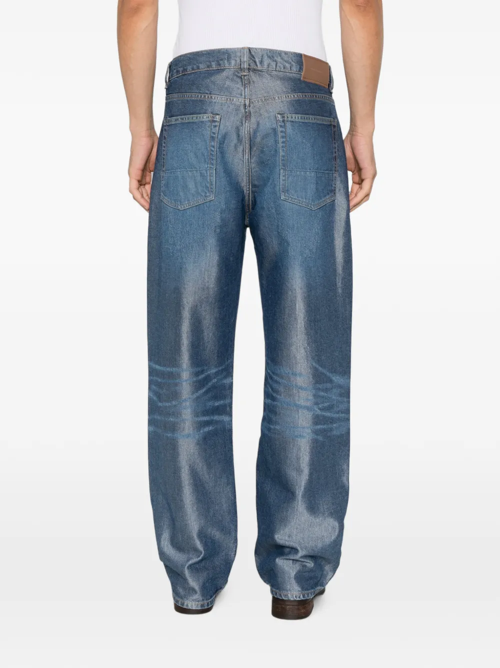 OUR LEGACY Third Cut straight jeans met vervaagd effect Blauw