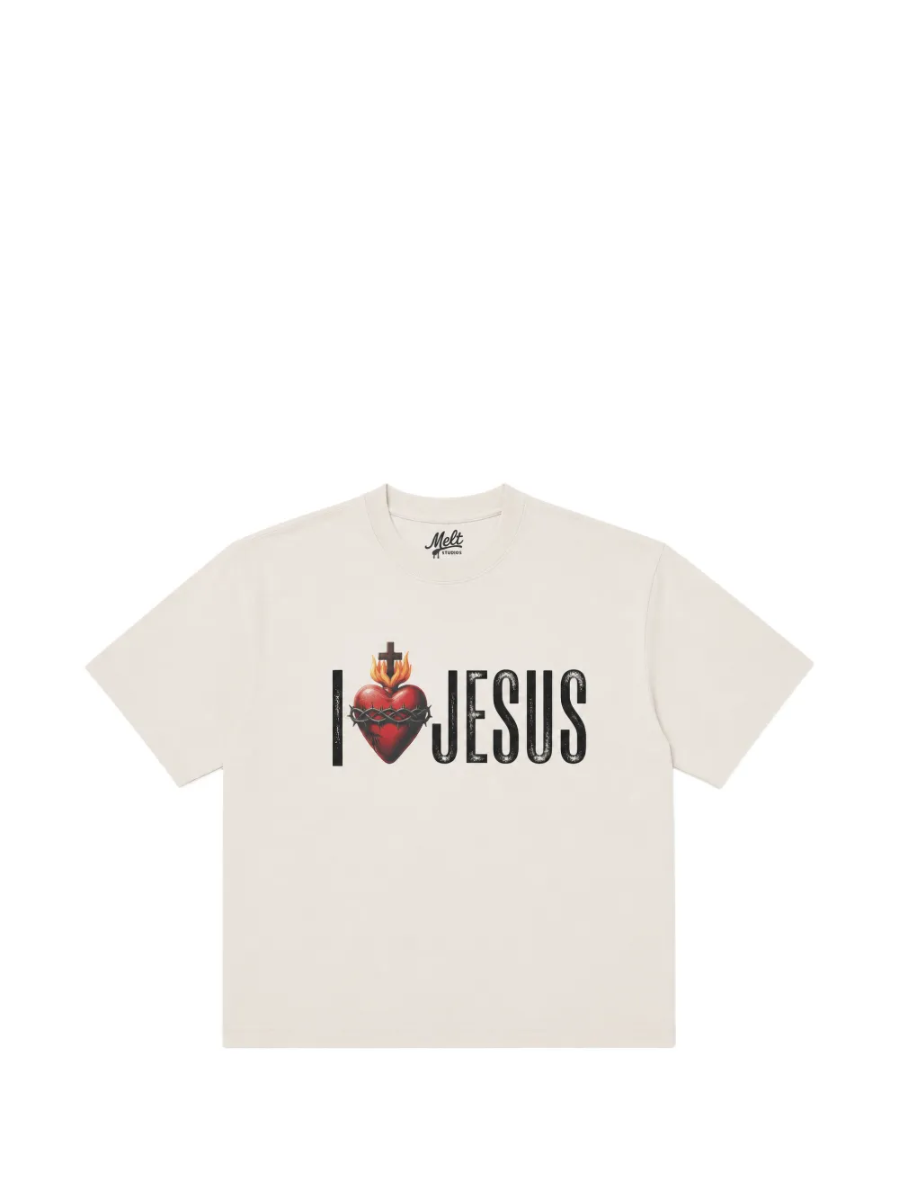 Melt graphic-print T-shirt