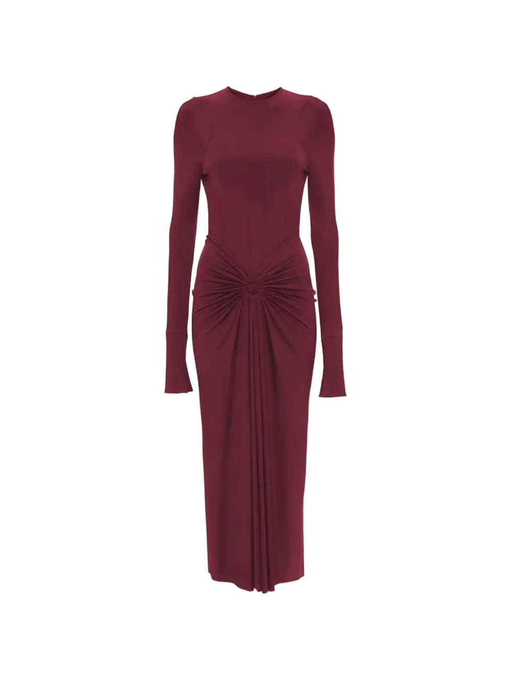 Victoria Beckham Frances gathered midi dress - Rosso