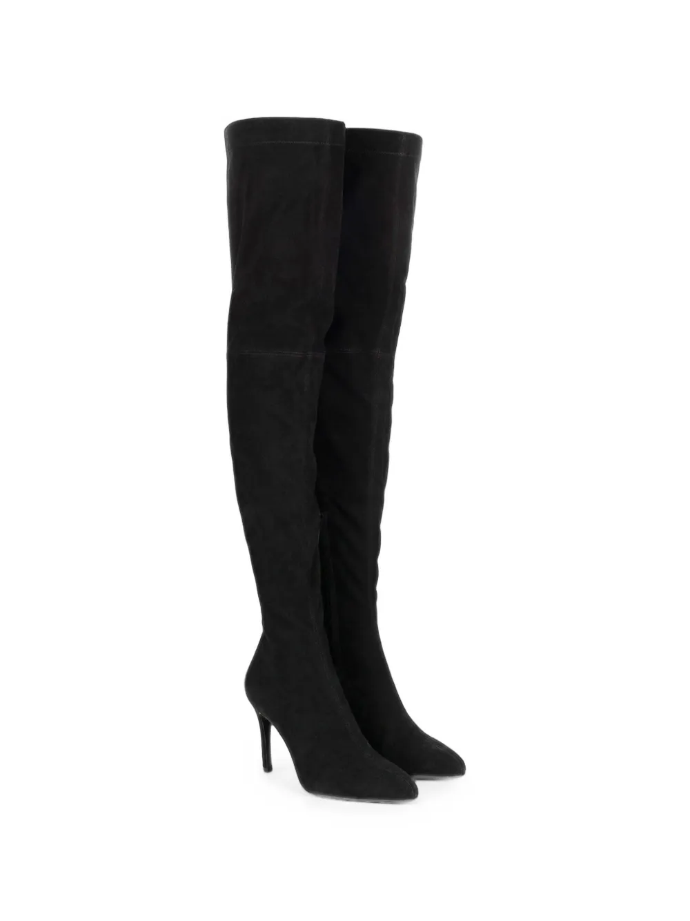 Victoria Beckham Harlow stretch suede boots Zwart