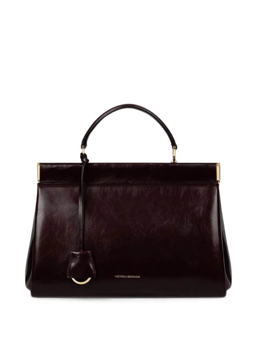Victoria Beckham Sloane Frame 28 Leather Tote Bag in Red, view 5